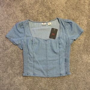 Levi's Light Blue Denim Blouse